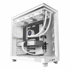 Корпус без блока питания / NZXT H6 Flow CC-H61FW-01 / Корпус без блока питания/ Case NZXT H6 Flow, Midi-Tower, TG, 3x120mm, 2xUSB-A 3.2 + 1xUSB-C 3.2, ATX, mATX, mITX White