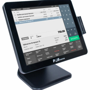 Сенсорный моноблок POSCenter POS101 (15", PCAP, N100, RAM 8Gb, SSD M2 128Gb, MSR) без ОС