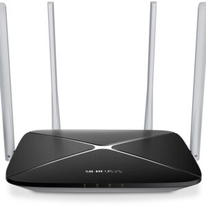 Маршрутизатор / Mercusys AC12 V2 / Маршрутизатор/ AC1200 dual Band Wi-Fi router, 1 WAN 10/100 Mbps + 3 LAN 10/100 Mbps, 4 fixed antennas