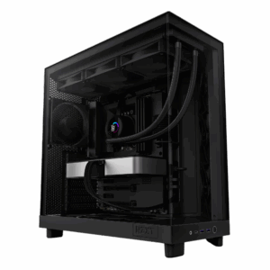 Корпус без блока питания / NZXT H6 Flow CC-H61FB-01 / Корпус без блока питания/ Case NZXT H6 Flow, Midi-Tower, TG, 3x120mm, 2xUSB-A 3.2 + 1xUSB-C 3.2, ATX, mATX, mITX Black