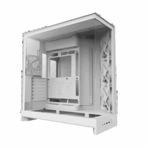 Корпус без блока питания / NZXT H9 Flow CM-H92FW-01 / Корпус без блока питания/ Case NZXT H9 Flow (2025), Midi-Tower, TG, 3x140mm + 1x120mm, 2xUSB-A 3.2 + 1xUSB-C 3.2, E-ATX, ATX, mATX, mITX White