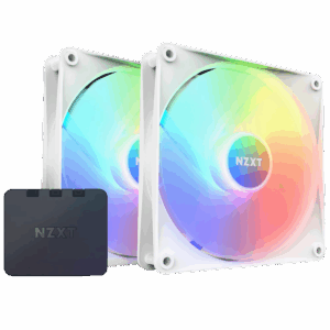 Кулер для корпуса ПК / NZXT F140 RGB Core Twin Pack RF-C14DF-W1 / Кулер для корпуса ПК/ Case Cooler NZXT F140 RGB Core Twin Pack (140x140x25mm, 4-pin PWM, RGB, 89.48CFM, 32.5dBA, 1800RPM, White, 2pcs)