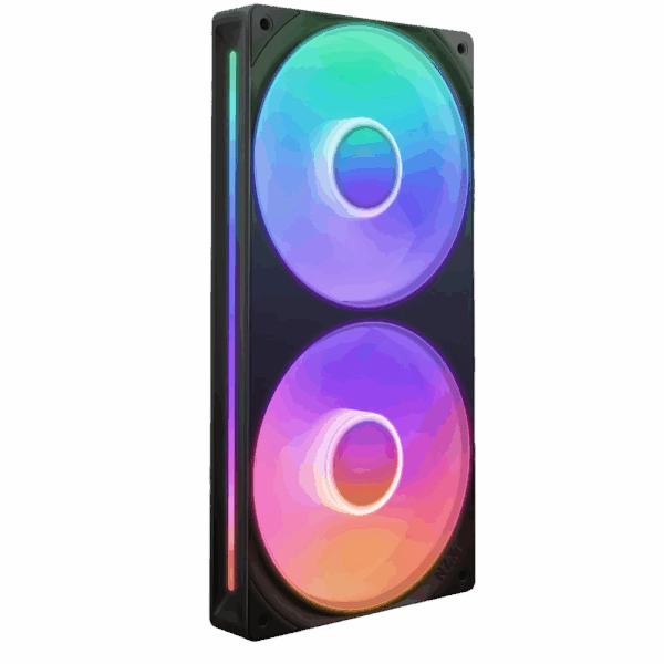 Кулер для корпуса ПК / NZXT F240 RGB Core RF-U24HF-B1 / Кулер для корпуса ПК/ Case Cooler NZXT F240 RGB Core (120x120x25mm, 4-pin PWM, RGB, 75.12CFM, 30dBA, 2400RPM, Black, Single-Frame RGB Fan Unit)