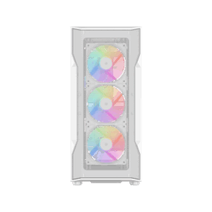 Корпус ПК без блока питания / SAMA S40 White S40-WHAPA4X1-GL белый / Корпус ПК без блока питания/ Case SAMA S40 White, Midi-Tower, TG, 4x120mm ARGB, 2xUSB 3.0 + 1xUSB 3.1 Type-C, ATX, mATX, mITX White