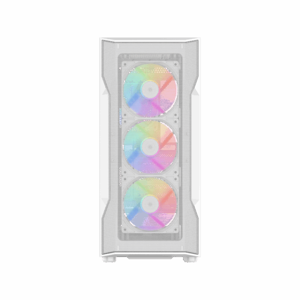 Корпус ПК без блока питания / SAMA S40 White S40-WHAPA4X1-GL белый / Корпус ПК без блока питания/ Case SAMA S40 White, Midi-Tower, TG, 4x120mm ARGB, 2xUSB 3.0 + 1xUSB 3.1 Type-C, ATX, mATX, mITX White