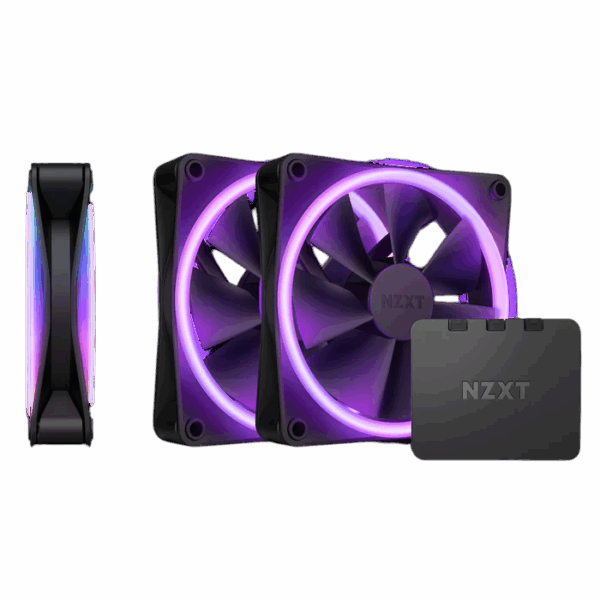 Кулер для корпуса ПК / NZXT F120 RGB DUO Triple Pack RF-D12TF-B1 / Кулер для корпуса ПК/ Case Cooler NZXT F120 RGB DUO Triple Pack (120x120x25mm, 4-pin PWM, RGB, 48.58CFM, 29dBA, 1800RPM, White, 3pcs)