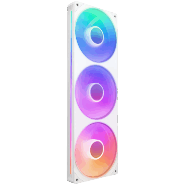 Кулер для корпуса ПК / NZXT F360 RGB Core RF-U36HF-W1 / Кулер для корпуса ПК/ Case Cooler NZXT F360 RGB Core (120x120x25mm, 4-pin PWM, RGB, 75.12CFM, 30dBA, 2400RPM, White, Single-Frame RGB Fan Unit)