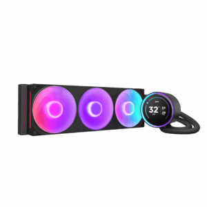 Система жидкостного охлаждения для ПК / NZXT Kraken Elite 420 RGB RL-KR42E-B2 / Система жидкостного охлаждения для ПК/ Water Cooling System NZXT Kraken Elite 420 RGB (350W, 420mm, LED temp., Black/ Fans 3x140mm, 98.61CFM, 34.5dBA, 2000RPM/ Pump height 65mm, 2800RPM, Rad thickness 27mm/ S 1851, 1700, 1200, 115X, AM5, AM4)