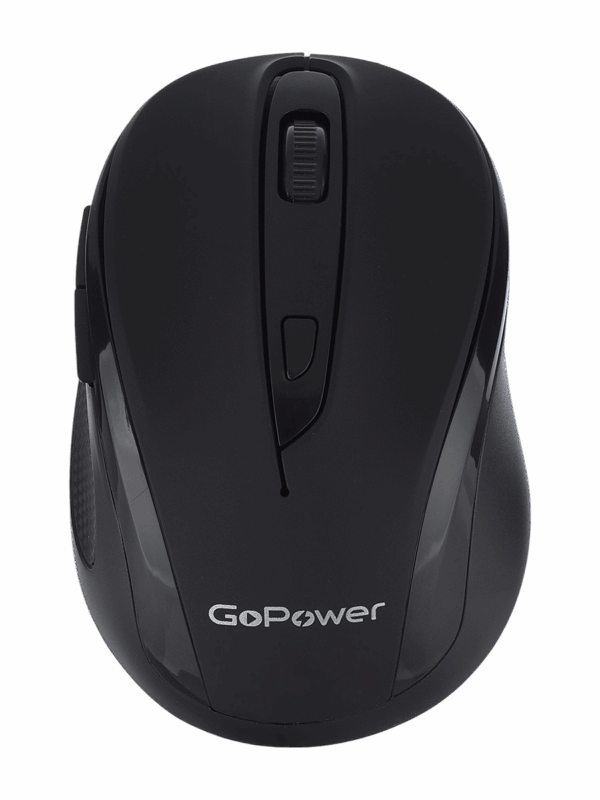 Мышь / Мышь беспроводная GoPower GPM03 (00-00030986) / Мышь/ Мышь беспроводная GoPower GPM03 классическая USB бесшумная Soft-Touch черный (1/100)