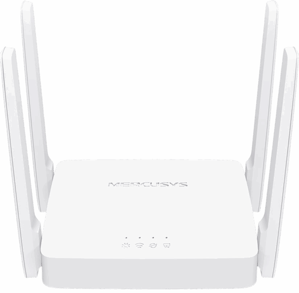 Маршрутизатор / Mercusys AC10 / Маршрутизатор/ AC1200 dual-Band Gb Wi-Fi router, 1 10/100 Mbits WAN + 2 10/100 Mbits LAN , 4 5dBi external antennas