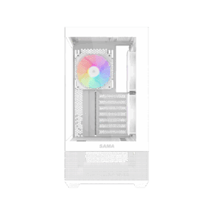 Корпус ПК без блока питания / SAMA V40 White V40-WHADA6X1-GL / Корпус ПК без блока питания/ Case SAMA V40 White, Midi-Tower, TG, 6x120mm ARGB, 2xUSB 3.0 + 1xUSB 3.1 Type-C, ATX, mATX, mITX White
