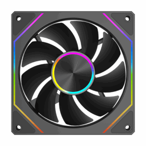 Кулер для корпуса / PcCooler FG120 ARGB BK / Кулер для корпуса/ Case Cooler PCCooler FG120 ARGB BK (120x120x25mm, 4-pin PWM, ARGB, 54CFM, 28.4dBA, 1800RPM, Black)