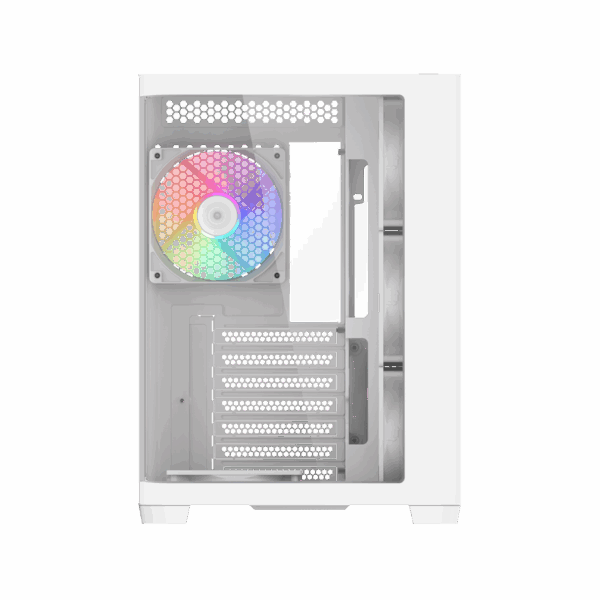 Корпус ПК без блока питания / SAMA V60 White V60-WHADA7X1-GL / Корпус ПК без блока питания/ Case SAMA V60 White, Midi-Tower, TG, 7x120mm ARGB, 2xUSB 3.0 + 1xUSB 3.1 Type-C, ATX, mATX, mITX White