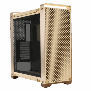 Корпус без блока питания / INWIN IW-CS-DUBILIASB-GLD / Корпус без блока питания/ Case InWin Dubili, Full-Tower, TG, 4x140mm, 2xUSB-A 3.2 + 1xUSB-C 3.2, E-ATX, ATX, mATX, mITX Champagne Gold