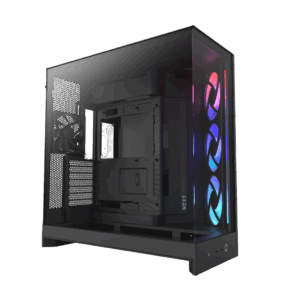 Корпус без блока питания / NZXT H9 Flow RGB CM-H92FB-R1 / Корпус без блока питания/ Case NZXT H9 Flow RGB (2025), Midi-Tower, TG, 3x140mm RGB + 1x120mm, 2xUSB-A 3.2 + 1xUSB-C 3.2, E-ATX, ATX, mATX, mITX Black