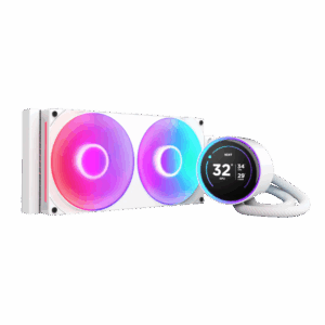 Система жидкостного охлаждения для ПК / NZXT Kraken Elite 280 RGB RL-KR28E-W2 / Система жидкостного охлаждения для ПК/ Water Cooling System NZXT Kraken Elite 280 RGB (250W, 280mm, LED temp., White/ Fans 2x140mm, 98.61CFM, 34.5dBA, 2000RPM/ Pump height 65mm, 2800RPM, Rad thickness 27mm/ S 1851, 1700, 1200, 115X, AM5, AM4)