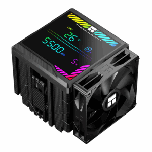 Кулер для процессора / Thermalright PA140-DG-BL / Кулер для процессора/ CPU Cooler Thermalright Peerless Assassin 140 Digital Black (4-pin PWM, 165mm, Ni/Cu, 6x6mm, 1x120mm + 1x140mm, 82.CFM, 29.6dBA, 1850RPM, S 1200, 1700, 1851, 115X, 2011, 2066, AM4, AM5, black)