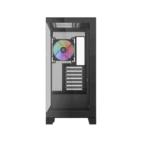 Корпус ПК без блока питания / SAMA V50 Black V50-BKADA4X1-GL / Корпус ПК без блока питания/ Case SAMA V50 Black, Midi-Tower, TG, 4x120mm ARGB, 2xUSB 3.0 + 1xUSB 3.1 Type-C, ATX, mATX, mITX Black