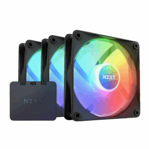 Кулер для корпуса ПК / NZXT F120 RGB Core Triple Pack RF-C12TF-B1 / Кулер для корпуса ПК/ Case Cooler NZXT F120 RGB Core Triple Pack (120x120x25mm, 4-pin PWM, RGB, 78.86CFM, 33.88dBA, 1800RPM, Black, 3pcs)