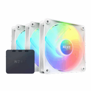 Кулер для корпуса ПК / NZXT F120 RGB Core Triple Pack RF-C12TF-W1 / Кулер для корпуса ПК/ Case Cooler NZXT F120 RGB Core Triple Pack (120x120x25mm, 4-pin PWM, RGB, 78.86CFM, 33.88dBA, 1800RPM, White, 3pcs)