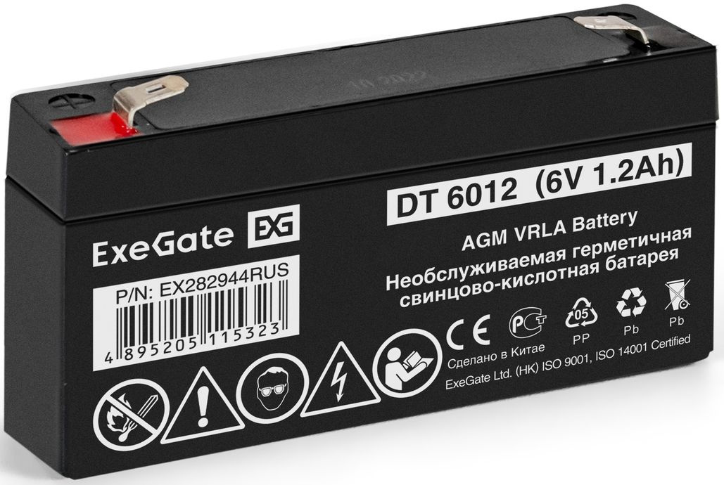 Батарея для ИБП Exegate EX282944 6В 1.2Ач