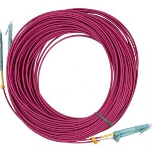 Патч-корд Hyperline FC-D2-504-LC/PR-LC/PR-H-10M-LSZH-MG 2x50/125 OM4 LC дуплекс-LC дуплекс 10м LSZH фиолетовый
