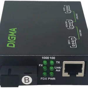 Медиаконвертер Digma DMC-1G53-20BL