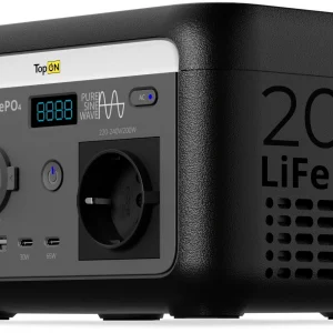 Электростанция портативная TopON Home TOP-H200 32000mAh 1.1A QC3.0/PD3.0 4xUSB черный/серый (103710)