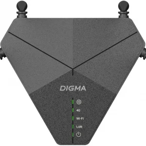 Роутер беспроводной Digma DWR-N302LTE N300 10/100BASE-TX/3G/4G cat. 4 черный
