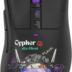 Мышь A4Tech Bloody R73 Pro черный/рисунок оптическая 26000dpi беспров. USB-C 7but (R73 PRO CYPHER GHOST)