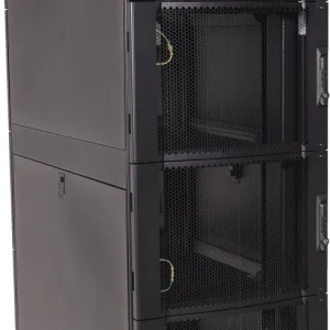 Шкаф коммутационный Lanmaster (LAN-DC-CBP4-48UX6X10) напольный 48U 600x1070мм пер.дв.перфор. 4 бок.пан. задн.дв.перфор. 1500кг черный 200кг 2259мм IP20 металл