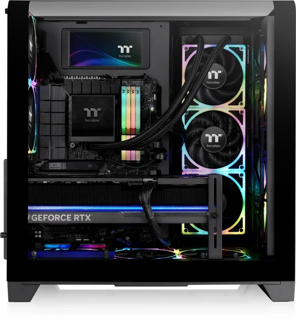 Корпус Thermaltake View 390 Air черный без БП E-ATX 2x120mm 2xUSB3.0 1xUSB3.1 audio bott PSU