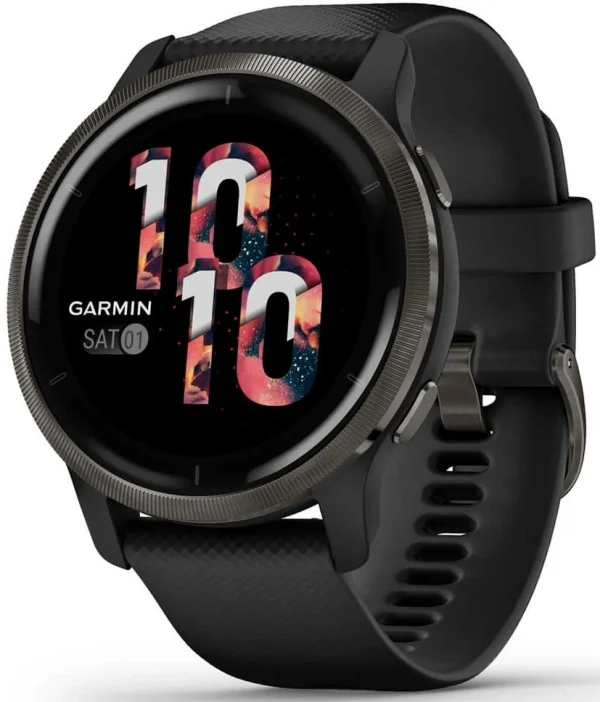 Смарт-часы Garmin Venu 2 AMOLED корп.черный рем.черный (010-02430-11)