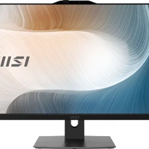 Моноблок MSI Modern AM242P 1M-1032XRU 23.8" Full HD Core 3 100U (1.2) 8Gb SSD512Gb Graphics без ОС GbitEth WiFi BT 120W клавиатура мышь Cam черный 1920x1080