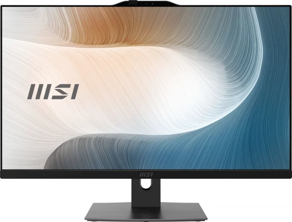 Моноблок MSI Modern AM242P 1M-1032XRU 23.8" Full HD Core 3 100U (1.2) 8Gb SSD512Gb Graphics без ОС GbitEth WiFi BT 120W клавиатура мышь Cam черный 1920x1080