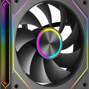 Вентилятор для корпуса PcCooler F3 X120 BK ARGB 120х120x25 черный 4-pin 28.4дБ (F3X120-BKAC012-GL) Ret