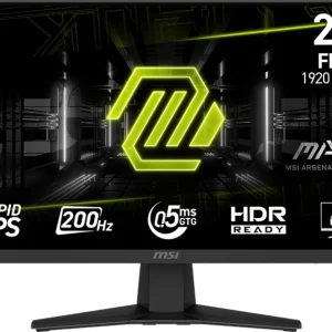 Монитор MSI 23.8" Mag MAG 244F черный IPS LED 1ms 16:9 HDMI матовая 1000:1 300cd 178гр/178гр 1920x1080 200Hz DP FHD 4.2кг