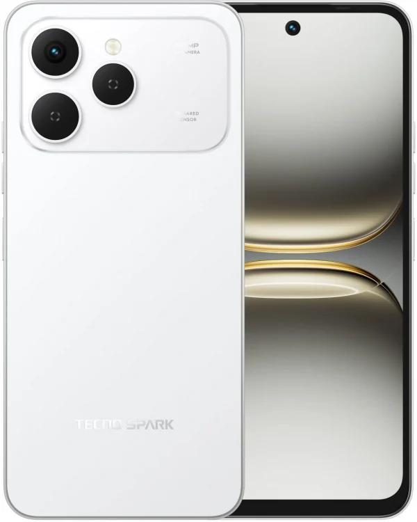 Смартфон Tecno Spark 40 256Gb 8Gb белый моноблок 3G 4G 6.78" 1080x2436 Android 14 64Mpix 802.11 a/b/g/n/ac NFC GPS GSM900/1800 GSM1900 Protect
