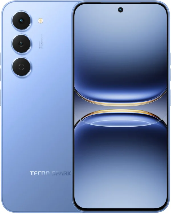 Смартфон Tecno Spark 40 Pro 128Gb 8Gb синий моноблок 3G 4G 6.78" 1080x2436 Android 14 108Mpix 802.11 a/b/g/n/ac NFC GPS GSM900/1800 Protect
