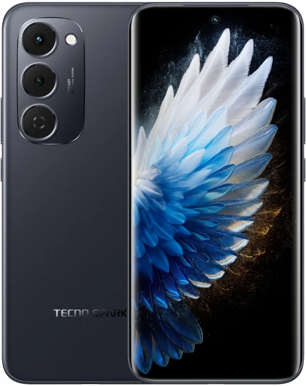 Смартфон Tecno Spark 40 Pro+ 256Gb 8Gb черный моноблок 3G 4G 6.78" 1080x2436 Android 14 108Mpix 802.11 a/b/g/n/ac NFC GPS GSM900/1800 Protect
