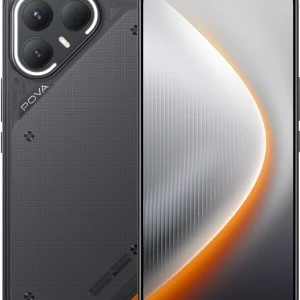 Смартфон Tecno POVA 7 Pro 5G 256Gb 8Gb черный моноблок 3G 4G 6.8" 1080x2460 Android 14 50Mpix 802.11 a/b/g/n/ac NFC GPS GSM900/1800 Protect