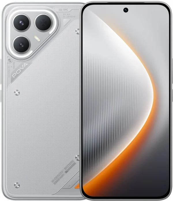Смартфон Tecno POVA 7 Pro 5G 256Gb 8Gb серый моноблок 3G 4G 6.8" 1080x2460 Android 14 50Mpix 802.11 a/b/g/n/ac NFC GPS GSM900/1800 Protect