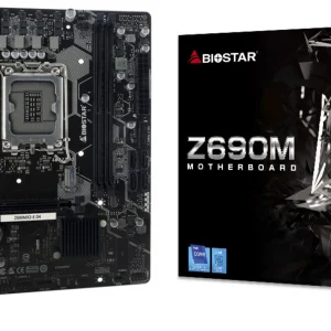 Материнская плата Biostar Z690MX2-E D4 Soc-1700 Intel Z690 2xDDR4 mATX AC`97 8ch(7.1) 2.5Gg RAID+VGA+DVI+HDMI