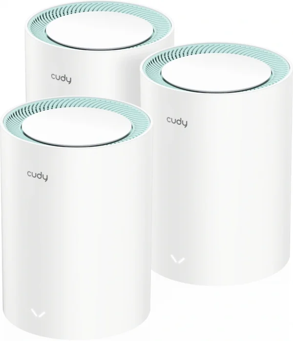 Бесшовный Mesh роутер Cudy M1500 AX1500 10/100/1000BASE-TX (упак.:3шт)