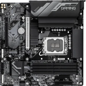 Материнская плата Gigabyte B760M G X WF6E GEN5 Soc-1700 Intel B760 4xDDR5 mATX AC`97 8ch(7.1) 2.5Gg RAID+HDMI+DP