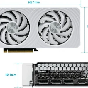 Видеокарта Palit PCI-E 5.0 PA-RTX5060Ti WHITE OC NVIDIA GeForce RTX 5060TI 8Gb 128bit GDDR7 2407/28000 HDMIx1 DPx3 HDCP Ret