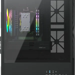 ПК Teclast G03 Ryzen 5 8400F (4.2) 32Gb SSD1Tb Arc B580 12Gb Windows 11 Pro GbitEth WiFi BT 500W черный (G03 8400F32G1TB580BKRU)