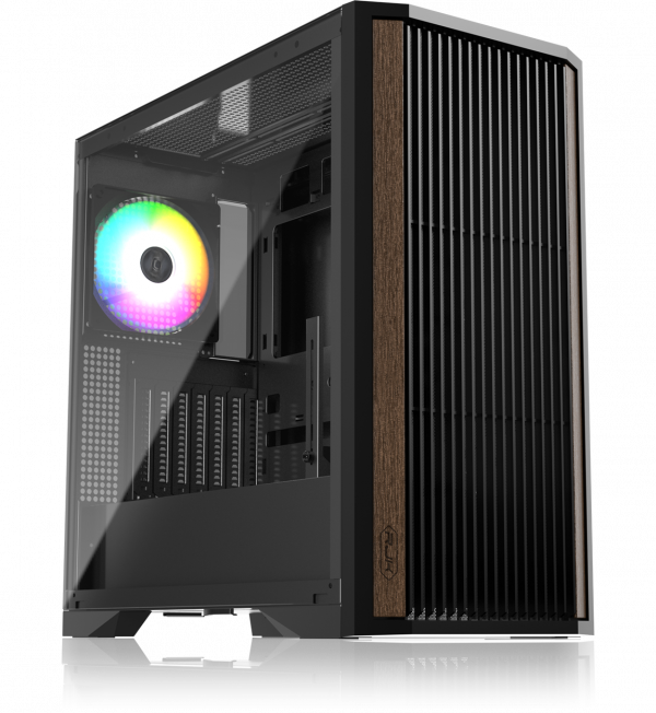 Корпус без блока питания / RAIJINTEK 0R20B00259 / Корпус без блока питания/ Case Raijintek AGOS MAX, Midi-Tower, TG, 1x140mm ARGB, 2xUSB 3.0 + 1xUSB 2.0, E-ATX, ATX, mATX, mITX Black