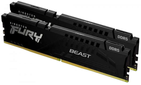 Память оперативная / Kingston KF556C40BB2K2-64 / Память оперативная/ Kingston 64GB 5600MT/s DDR5 CL40 DIMM (Kit of 2) FURY Beast Black