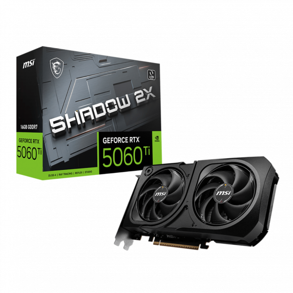 Видеокарта / MSI GeForce RTX 5060 Ti 16G SHADOW 2X PLUS / Видеокарта/ GeForce RTX 5060 Ti 16G SHADOW 2X PLUS